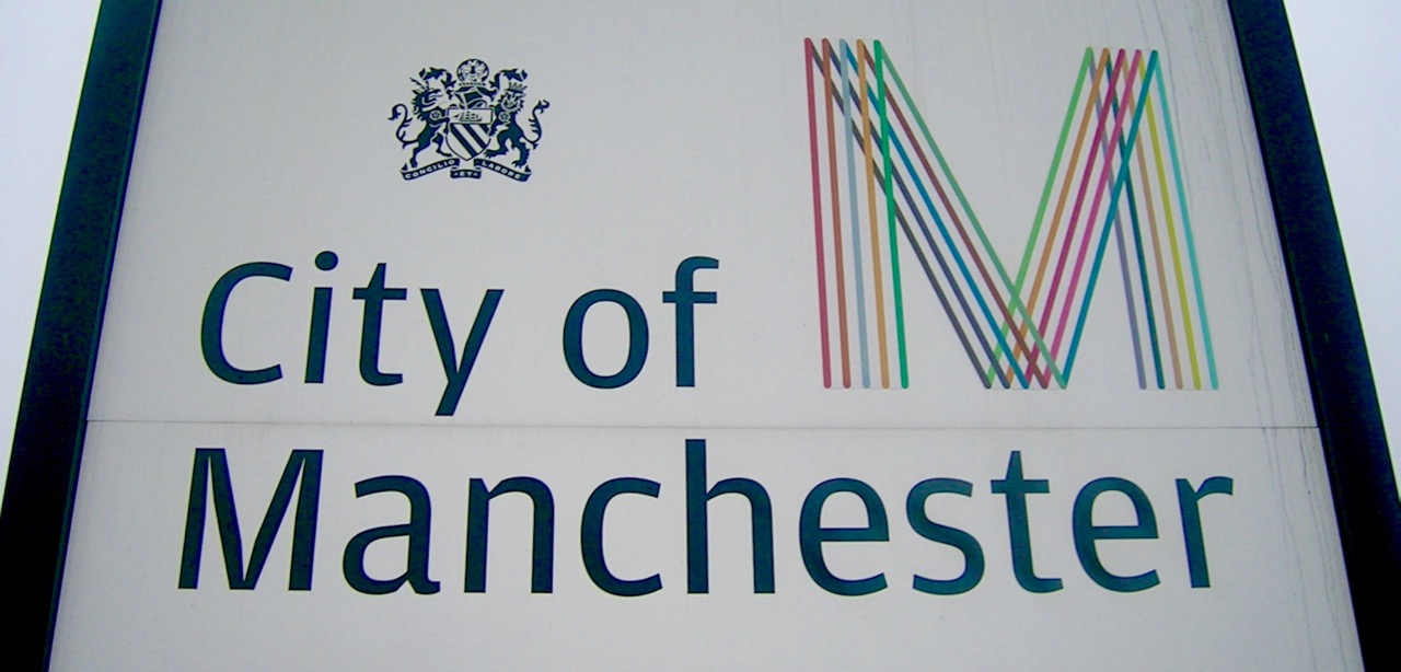 Manchester welcome sign